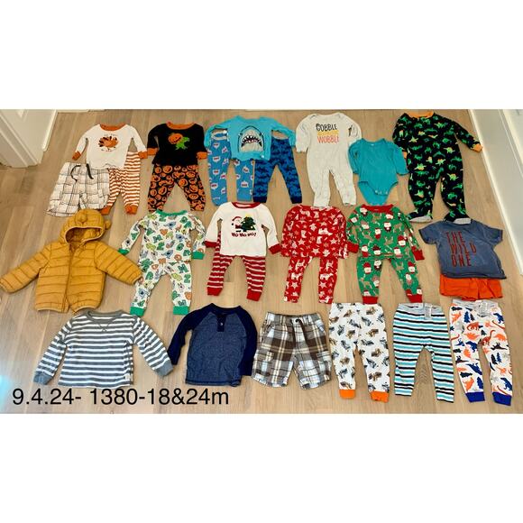 BUNDLE OF 18 & 24 MONTHS, Kids Clothes, toddler Pj's,